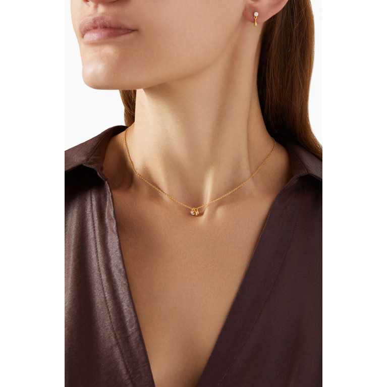 PDPAOLA - Water Single Earring in 18kt Gold-plated Sterling Silver