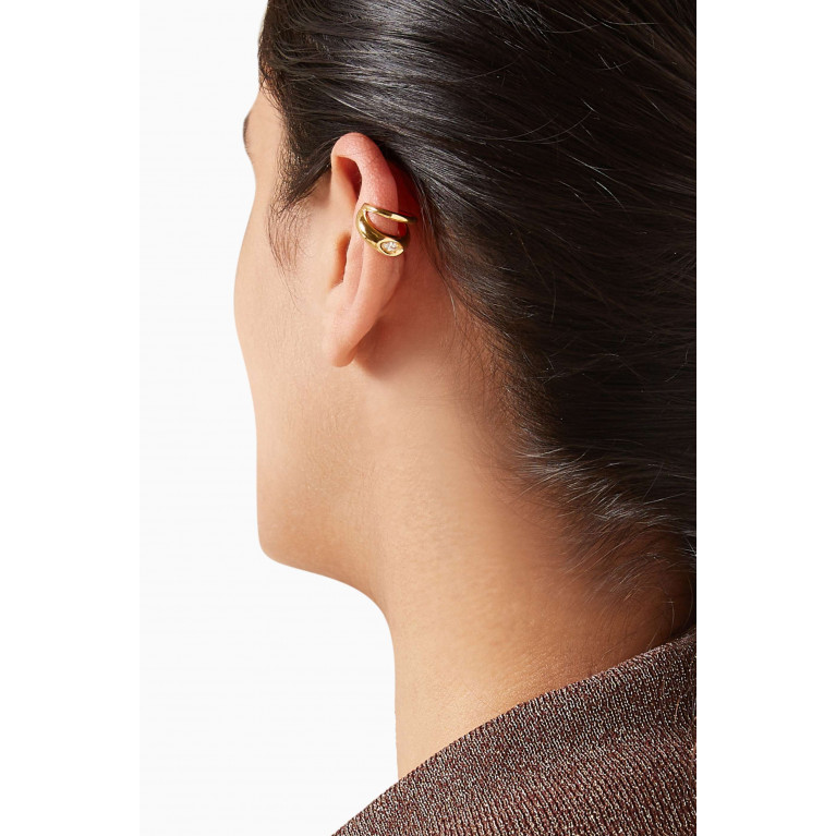 PDPAOLA - Ura Single Ear Cuff in 18kt Gold-plated Sterling Silver