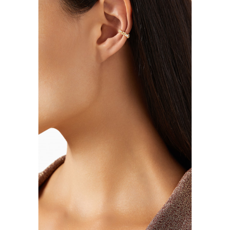 PDPAOLA - Bubble Single Ear Cuff in 18kt Gold-plated Sterling Silver