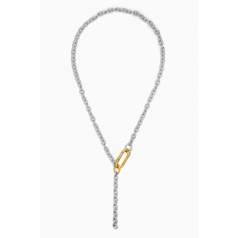PDPAOLA - Beat Chain Necklace in Sterling Silver