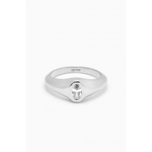 PDPAOLA - Karry Stamp Ring in Sterling Silver