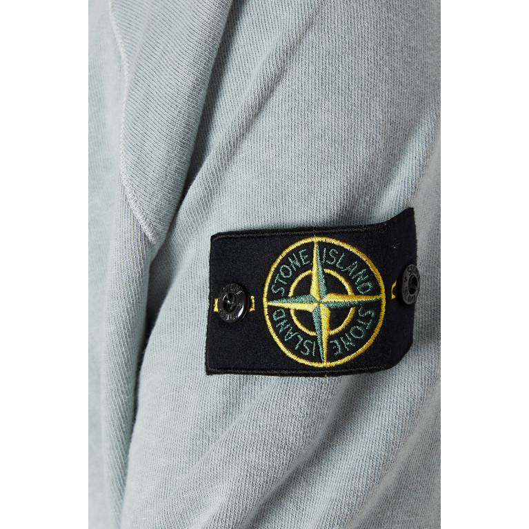 Stone Island - Compass Logo Patch Hooded Sweatshirt in Cotton