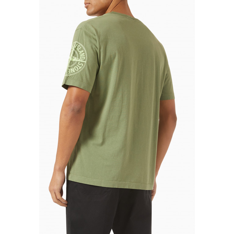 Stone Island - T-shirt in Cotton Jersey Green