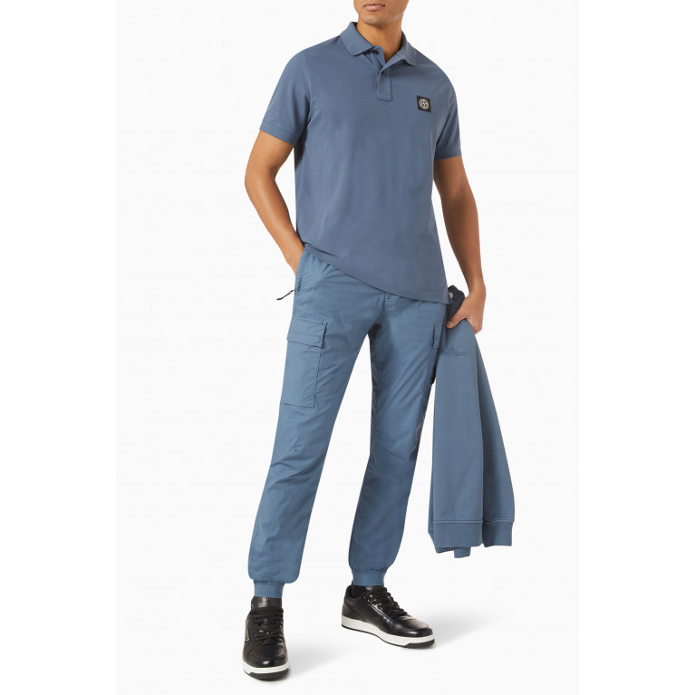 Stone Island - Polo Shirt in Cotton Blue