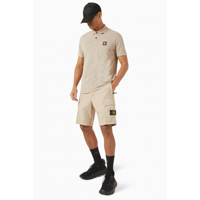 Stone Island - Polo Shirt in Cotton Brown