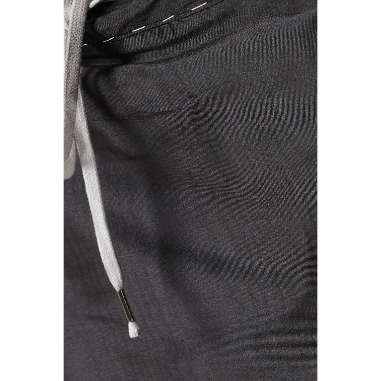 Maison Margiela - Drawstring Midi Skirt in Silk Blend