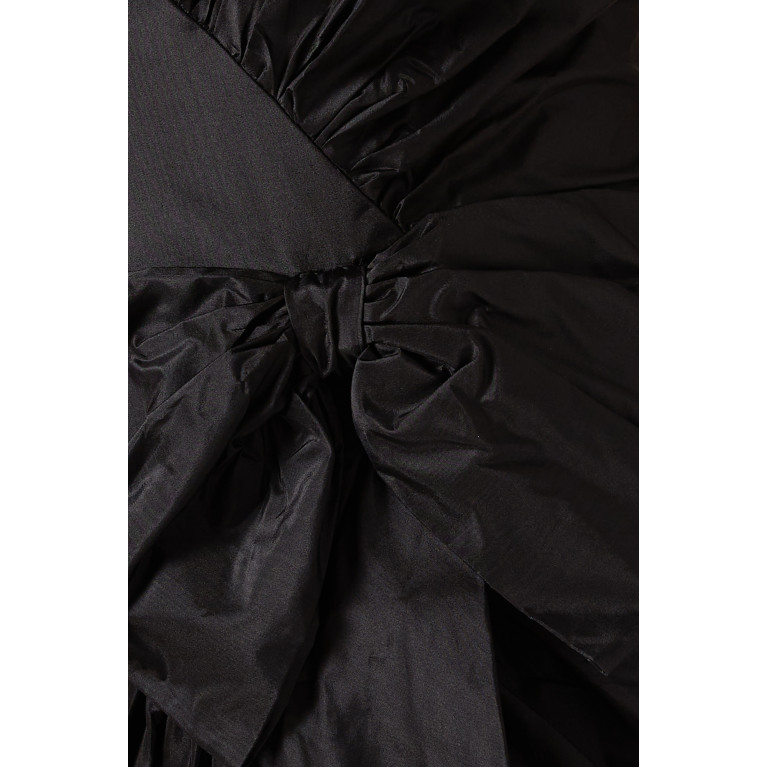 Maison Margiela - Draped Bow-detailed Midi Dress in Silk