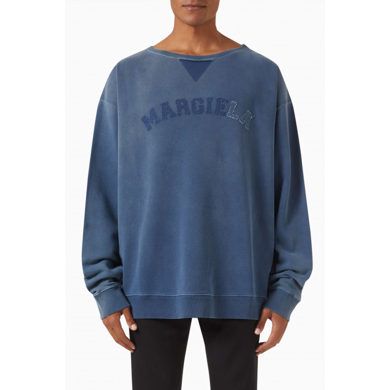 Maison Margiela - Logo-appliquéd Sweatshirt in Cotton-jersey