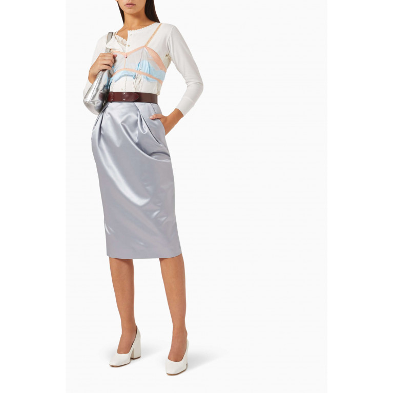 Maison Margiela - Midi Skirt in Cotton-blend