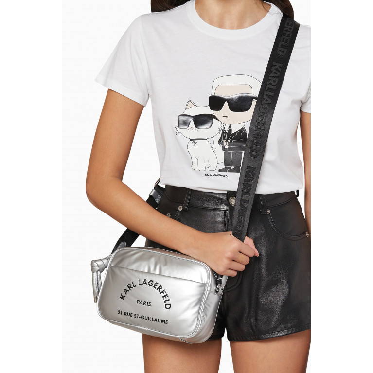 Karl Lagerfeld - Rue St. Guillaume Camera Bag in Metallic Nylon