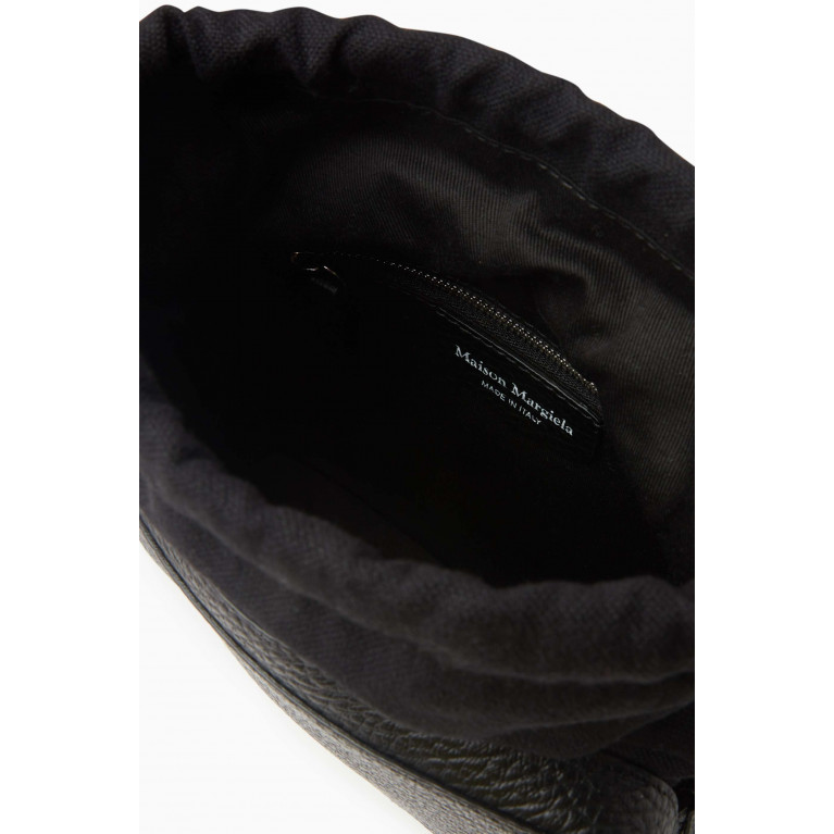 Maison Margiela - 5AC Bucket Bag in Grained Leather & Fabric