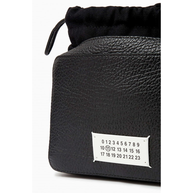 Maison Margiela - 5AC Bucket Bag in Grained Leather & Fabric