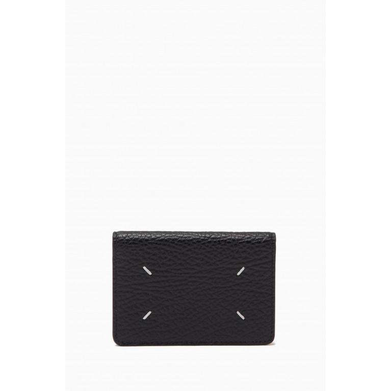 Maison Margiela - Slim Bi-fold Cardholder in Grainy Leather