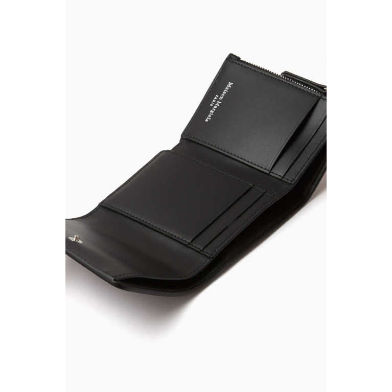Maison Margiela - Zip Compact Tri-Fold Wallet in Calfskin Leather