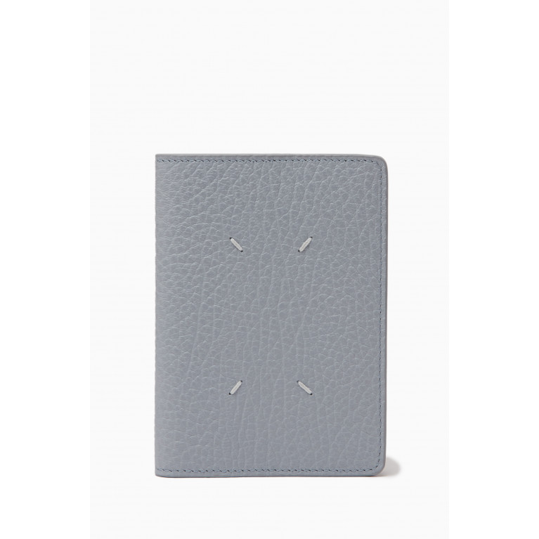 Maison Margiela - Signature Four-Stitch Passport Cover in Grained Leather