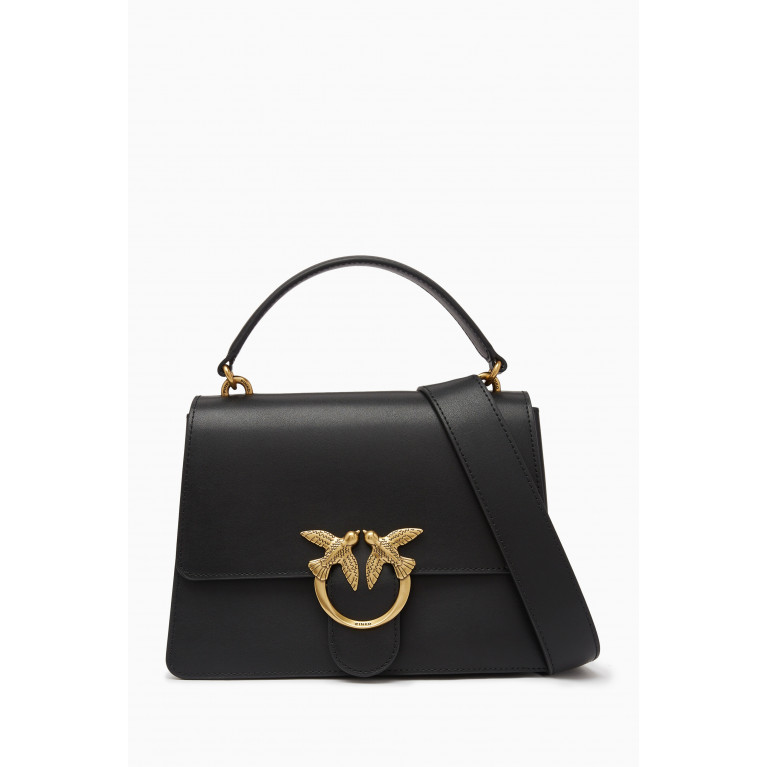 PINKO - Classic Love Top Handle Bag in Leather
