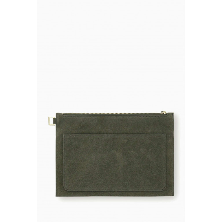 MONTROI - Medium The Beirut Pouch in Suede Leather