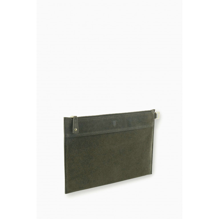 MONTROI - Medium The Beirut Pouch in Suede Leather