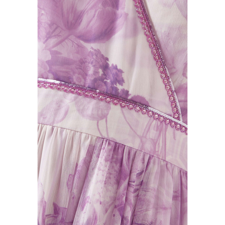 Kalico - Sepia Maxi Dress in Chiffon Pink