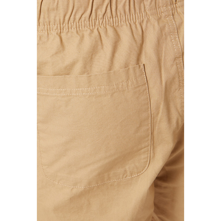 Selected Homme - Loik Loose-fit Bermuda Shorts in Organic Cotton Blend Brown