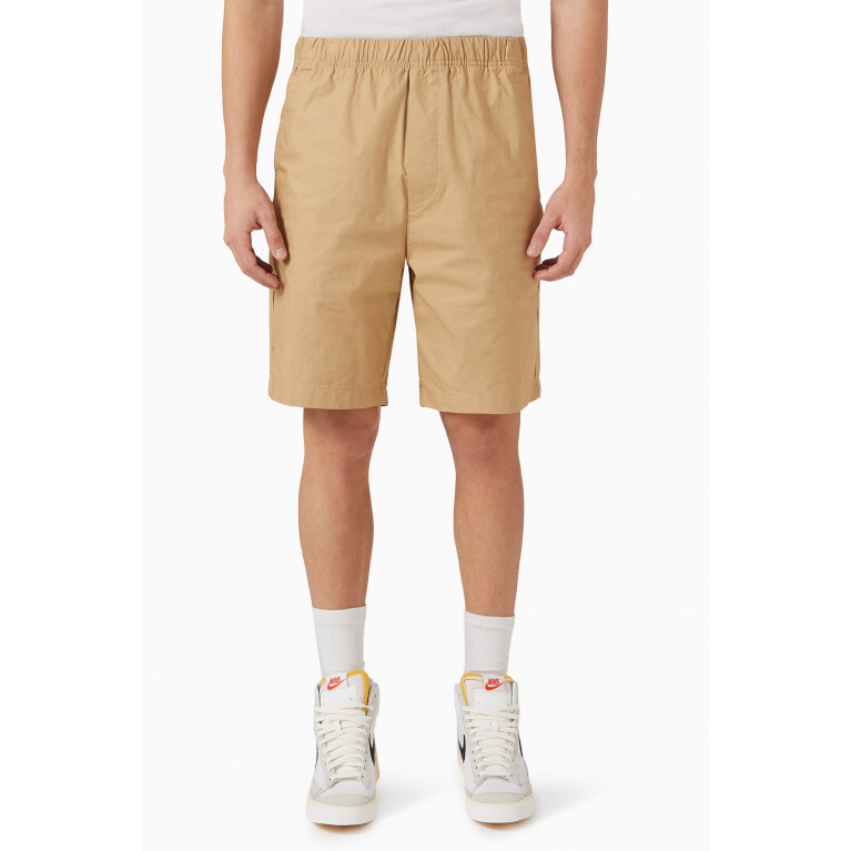 Selected Homme - Loik Loose-fit Bermuda Shorts in Organic Cotton Blend Brown