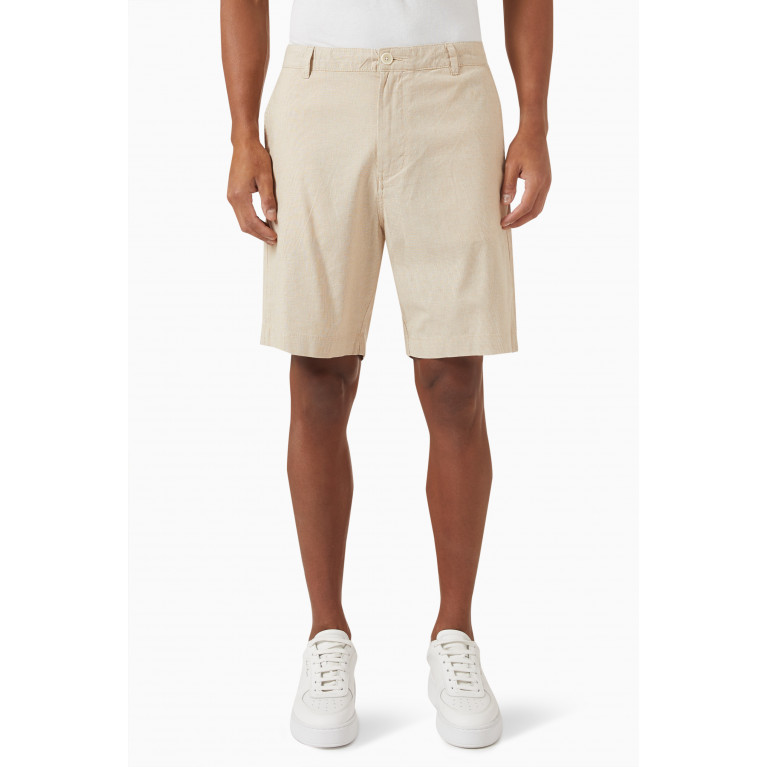 Selected Homme - Comfort Dune Shorts in Organic Cotton Blend Neutral