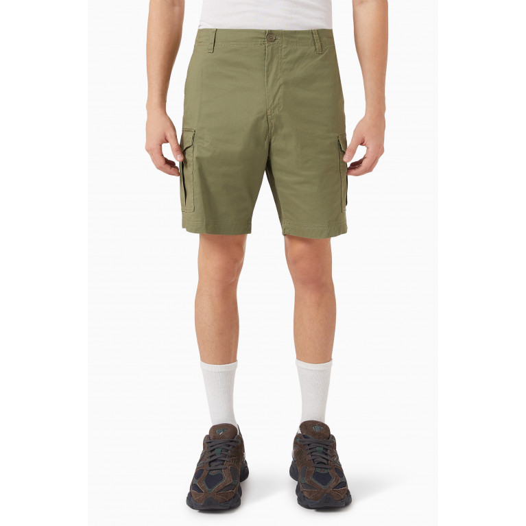 Selected Homme - Cargo Shorts in Organic Cotton Blend Green