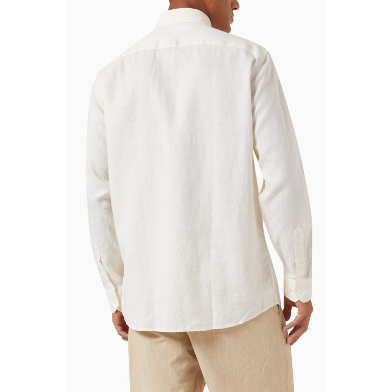 Selected Homme - Classic Shirt in Linen White