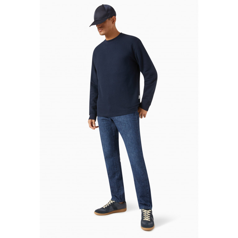 Selected Homme - Dimmy Sweatshirt in Cotton Knit Blue