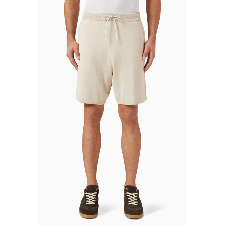 Selected Homme - Shorts in Viscose Blend Knit Neutral