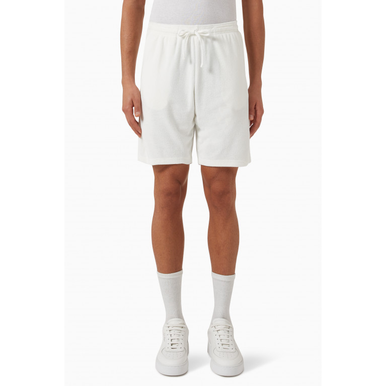 Selected Homme - Drawstring Shorts in Terrycloth White