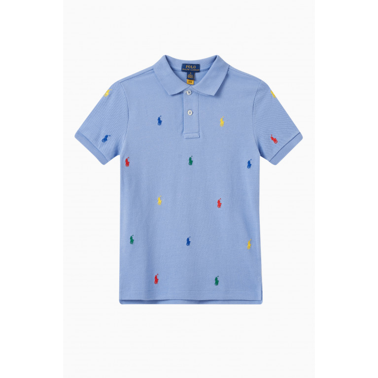 Polo Ralph Lauren - Embroidered Pony Polo Shirt in Cotton