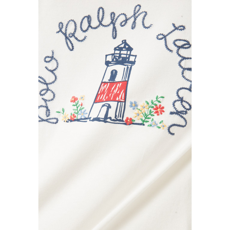 Polo Ralph Lauren - Logo Graphic Print T-shirt in Cotton