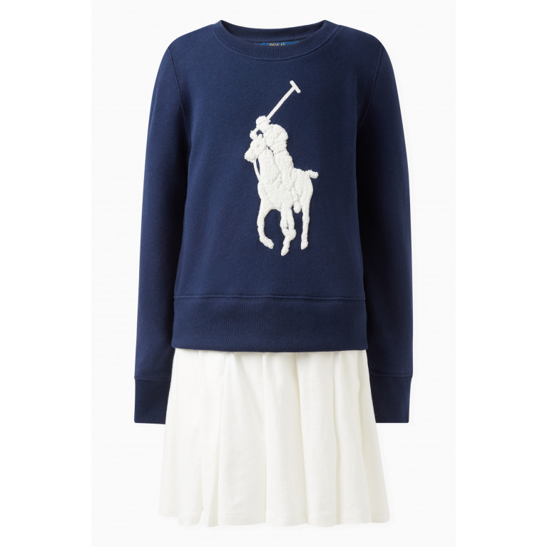 Polo Ralph Lauren - Big Pony Sweatshirt Dress in Cotton Fleece
