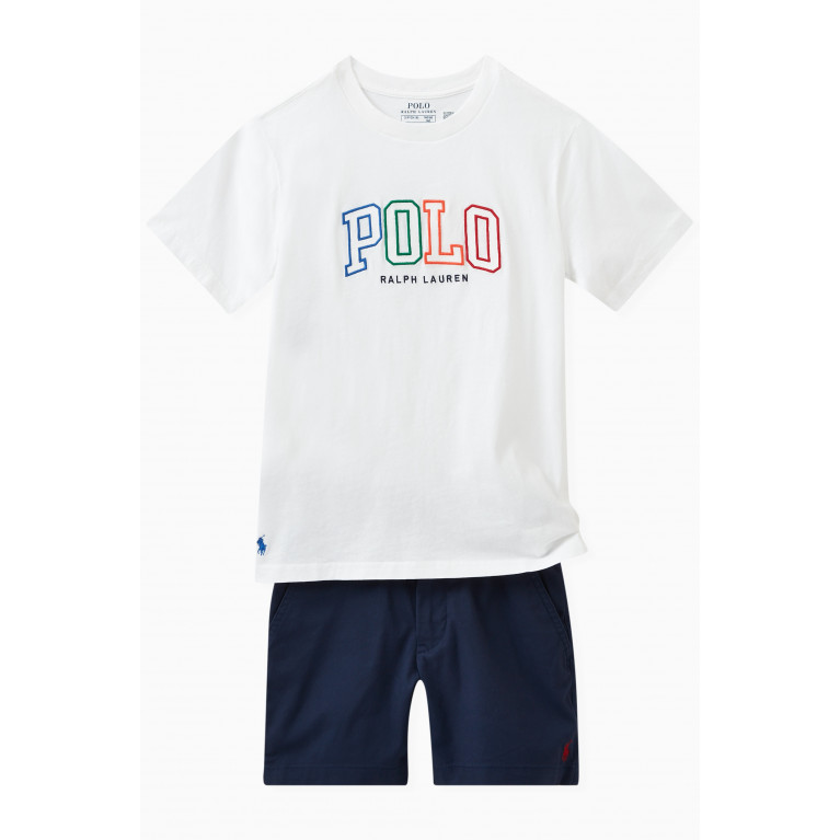 Polo Ralph Lauren - Embroidered Logo T-shirt in Cotton