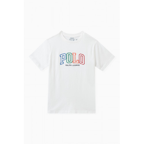 Polo Ralph Lauren - Embroidered Logo T-shirt in Cotton