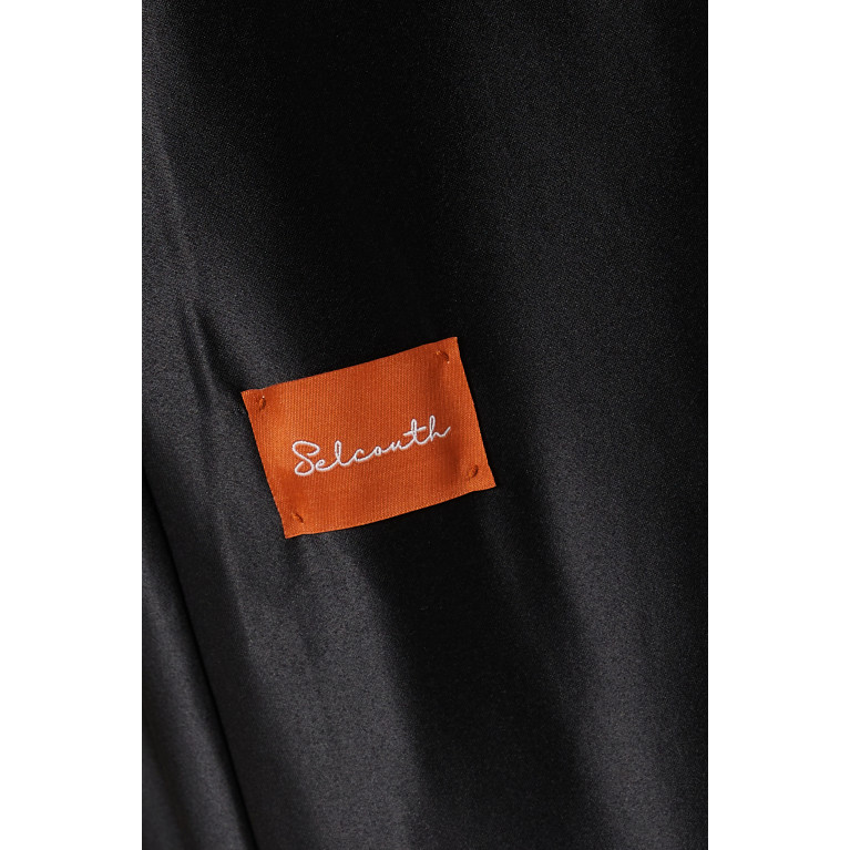 Selcouth - Slit Sleeve Abaya in Satin Black