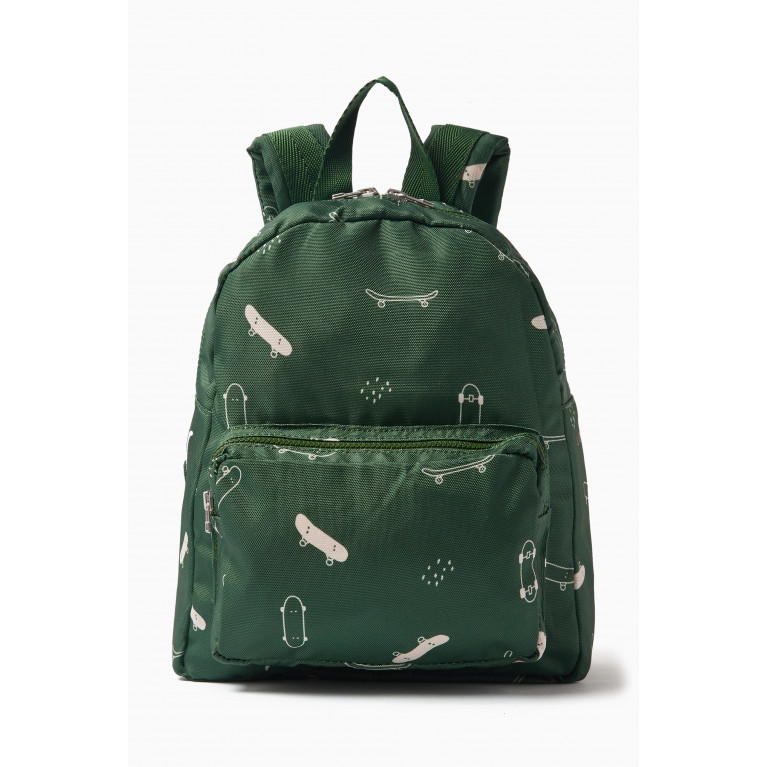 Allan Skateboard-print Backpack in Recycled Polyester