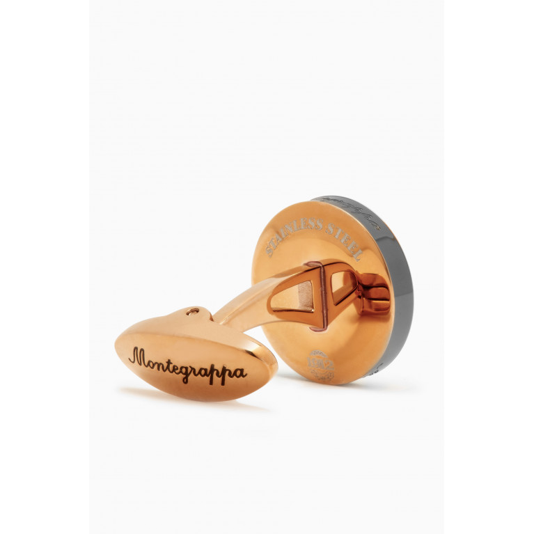 Montegrappa - Il Signore Cufflinks in 18kt Rose Gold-plated Metal