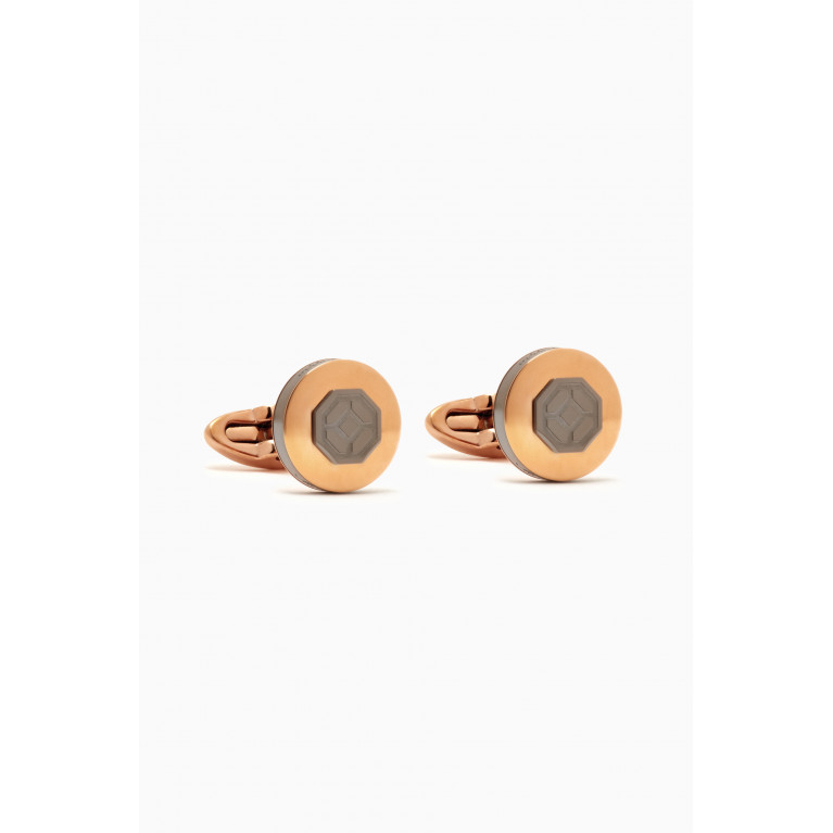 Montegrappa - Il Signore Cufflinks in 18kt Rose Gold-plated Metal