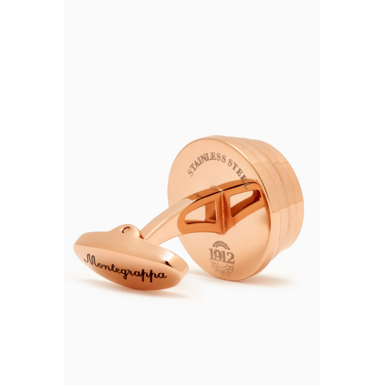 Montegrappa - Piacere Cufflinks in 18kt Rose Gold-plated Metal