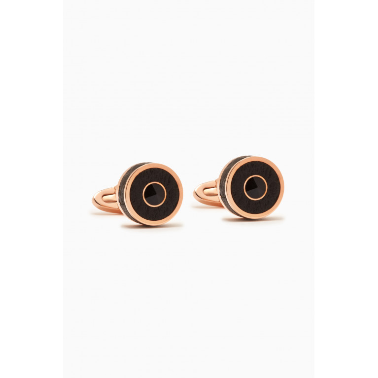 Montegrappa - Classic Cufflinks in Rose-gold Plated Metal