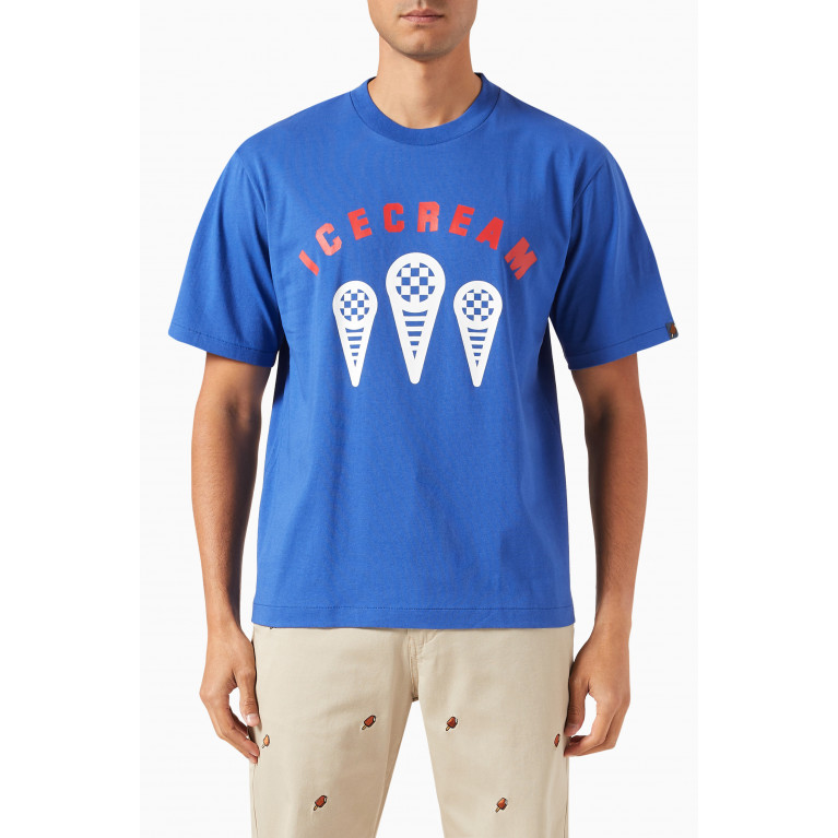 Ice Cream - Race T-shirt in Cotton Jersey Blue