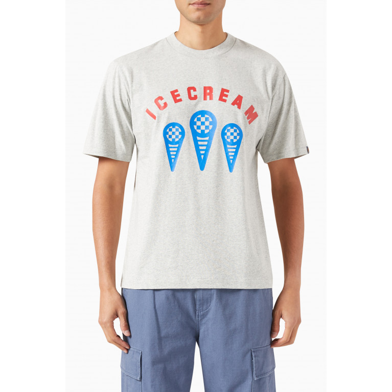Ice Cream - Race T-shirt in Cotton Jersey Grey