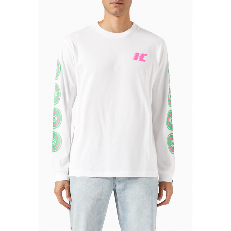 Ice Cream - Skate Long Sleeve T-shirt in Cotton Jersey