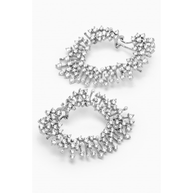 The Jewels Jar - Zahra Pearl Earrings in Sterling Silver