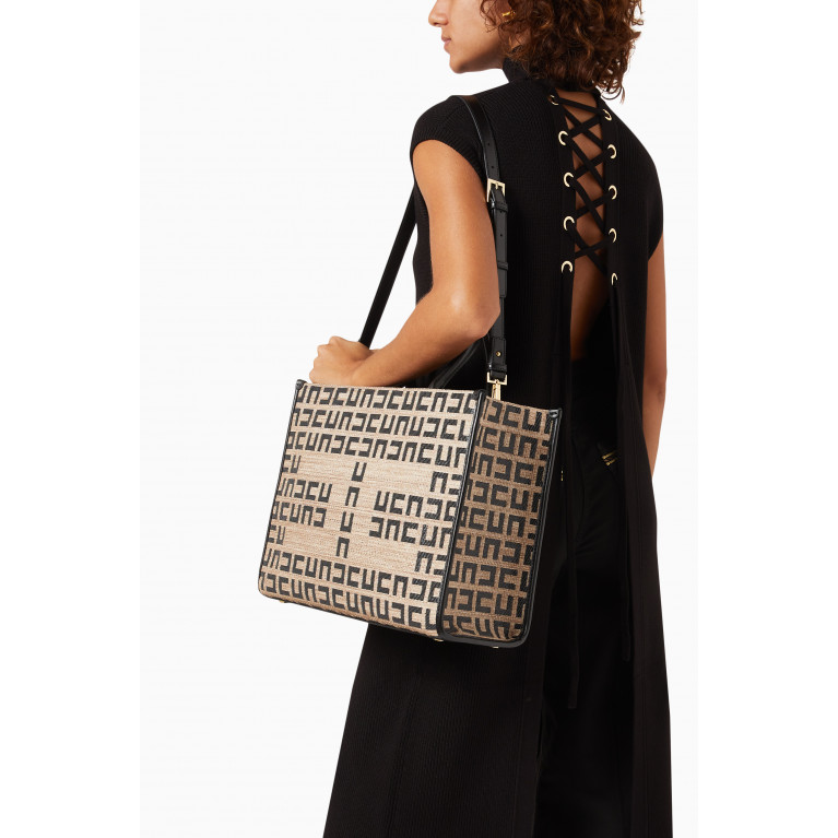 Elisabetta Franchi - EF Medium Shopper Bag in Raffia