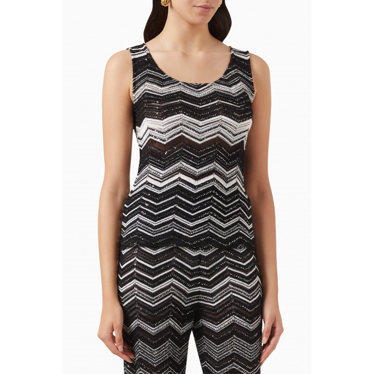 Missoni - Sequin-embellished Tank Top in Viscose-knit