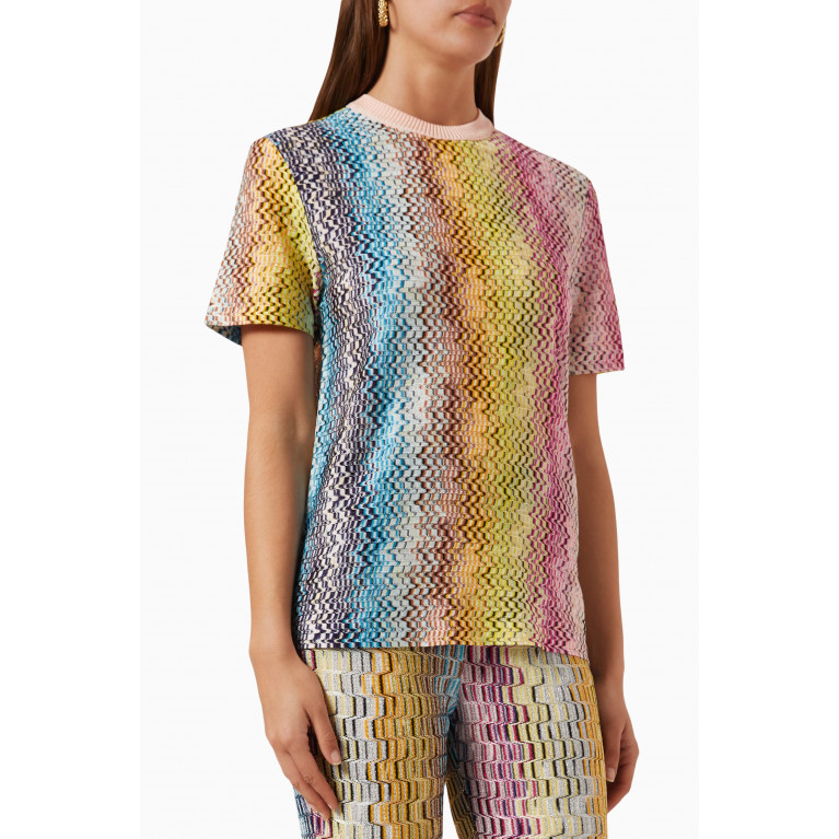 Missoni - Patterned T-shirt in Viscose-knit
