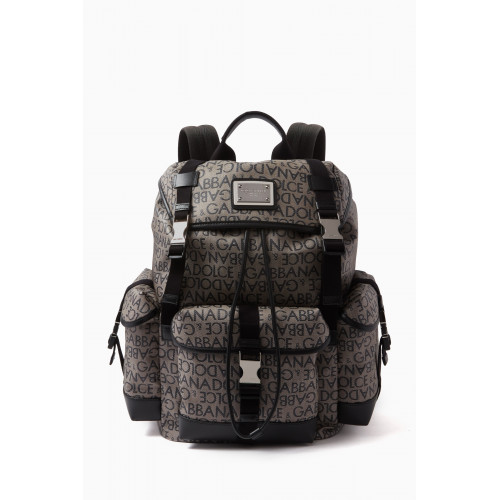 Dolce & Gabbana - DG Backpack in Logo-jacquard Canvas